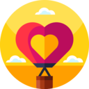 travel,transport,transportation,flight,heart,love and romance,balloon,fly,urban,air,trip,hot air balloon,air balloon